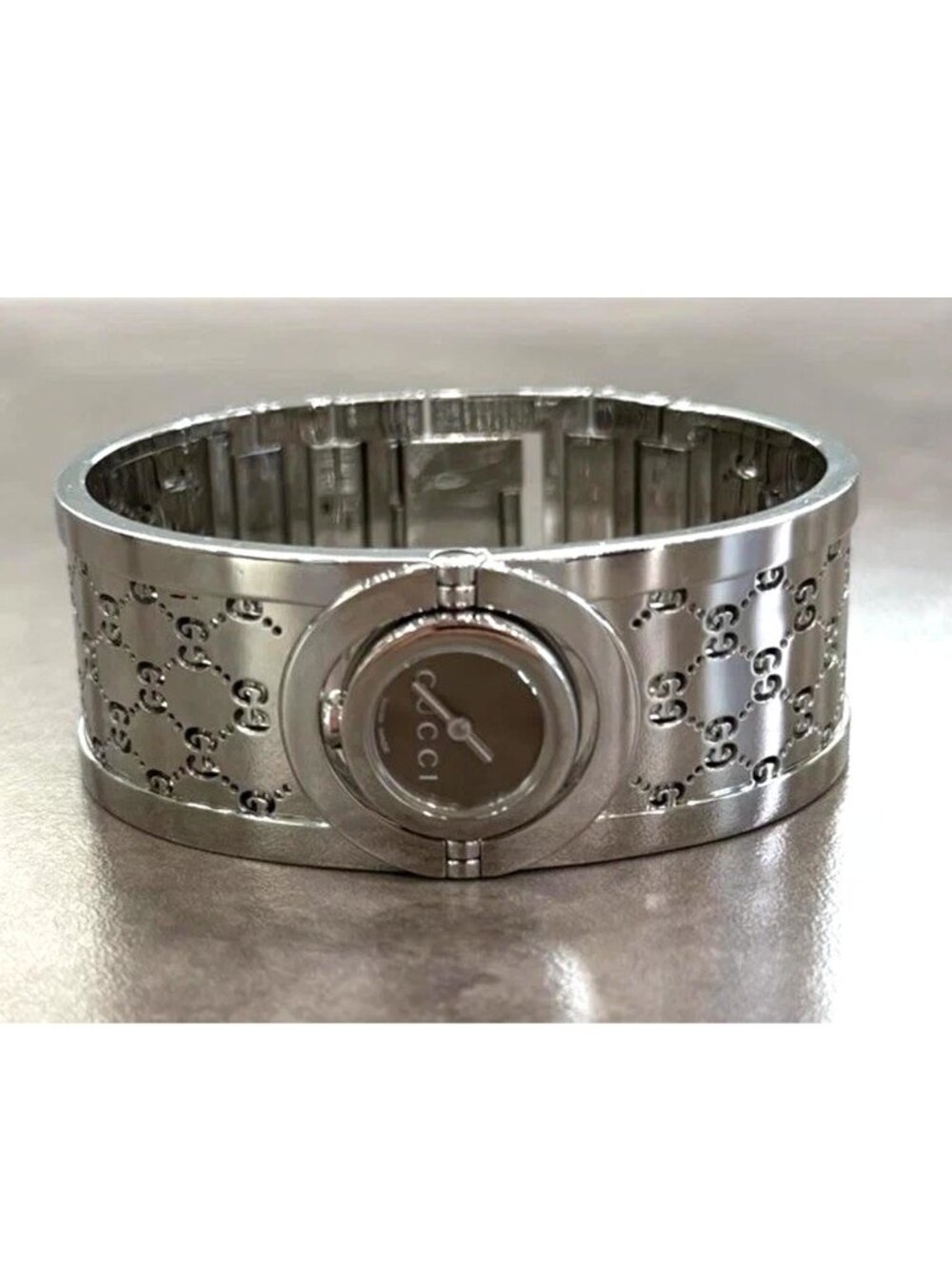 Gucci 112 Twirl stainless steel watch, 112 YA112501, Swiss made, NO RETURN - Picture 6 of 9